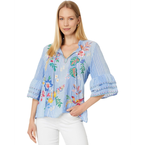 Johnny Was Ruffle Sleeve Blouse - Jeanette