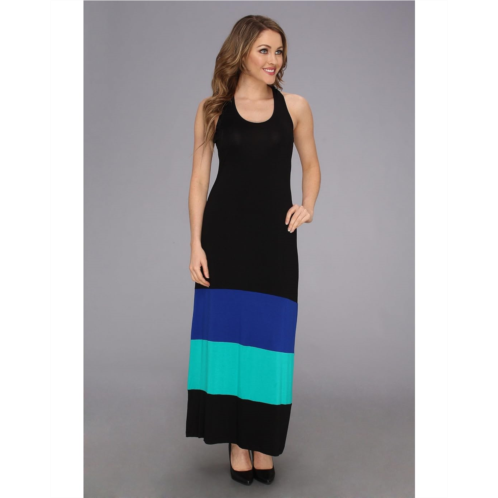 Calvin Klein T-Back Color Block Maxi Dress