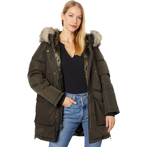 Vince Camuto Camuto Womens Heavyweight Warm Winter Parka Jacket Coat