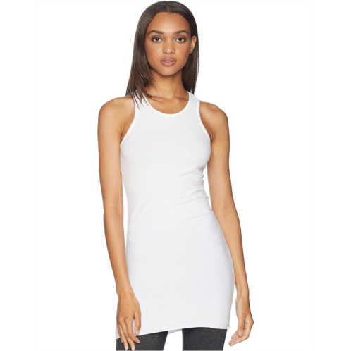 Womens Hard Tail Long Racer Tank Top in Supima Spandex