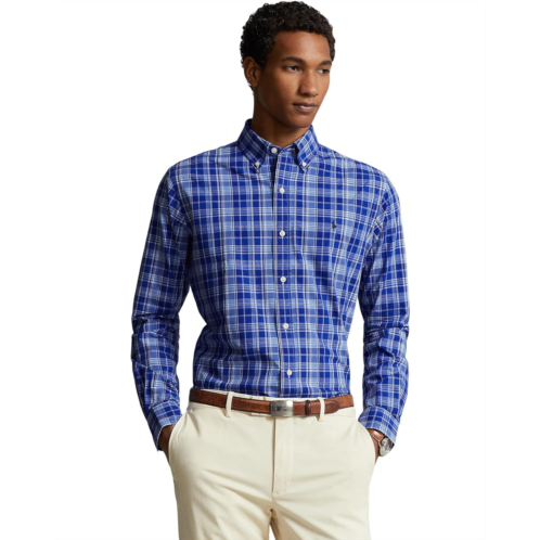 Mens Polo Ralph Lauren Classic Fit Plaid Stretch Poplin Shirt