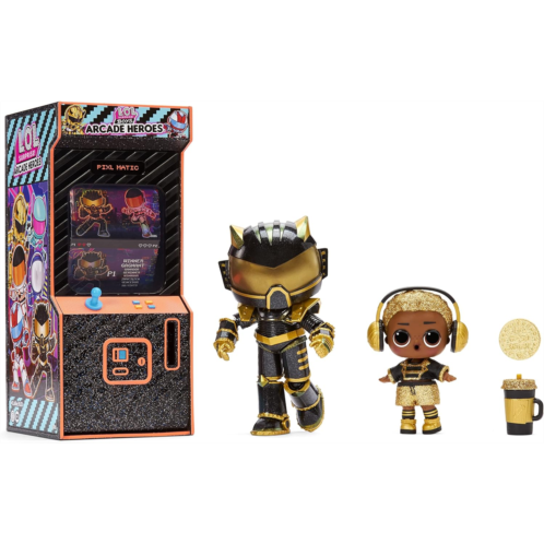 L.O.L. Surprise! Arcade Heroes Series 2 Action Figure with 15 Surprises Including Hero Suit, Boy or Ultra-Rare Girl Doll and Accessories, Trading Card- Toy Gift for Girls Boys Ages