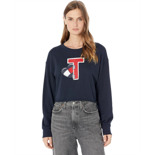 Tommy Jeans Peaking Heart Crop Pullover