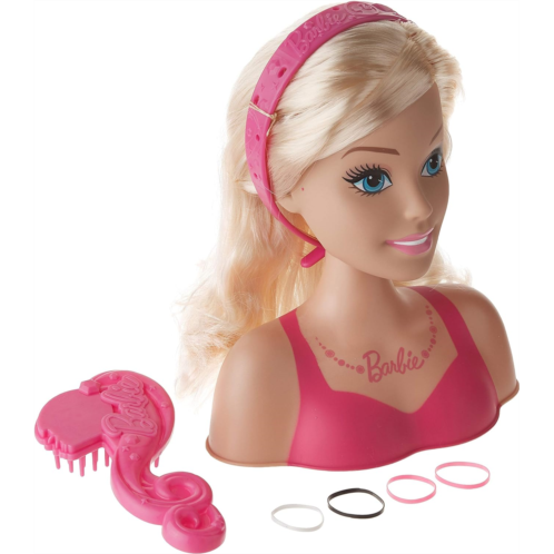 Barbie Styling Head Blonde Hair, 7 Pieces