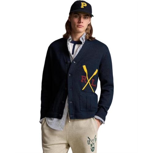 Mens Polo Ralph Lauren Varsity-Inspired Cotton Cardigan