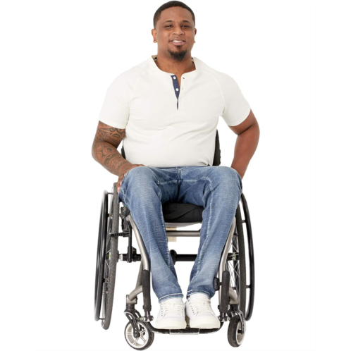 Seven7 Adaptive Seated Slim Straight Jogger w/ Thigh Pockets in Mosset Dark