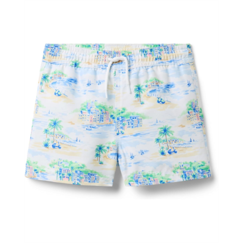 Janie and Jack Printed Swim Shorts (Toddler/Little Kid/Big Kid)