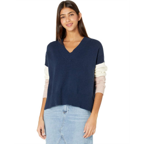 Madewell Color-Block V-Neck Pullover