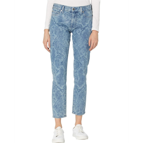 7 For All Mankind Ankle Skinny Laser Snake in Reed Coated