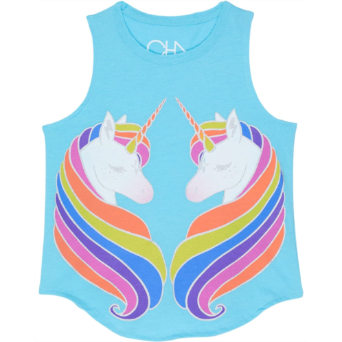 Chaser Kids Reflected Rainbow Unicorns Shirttail Muscle (Toddler/Little Kids)