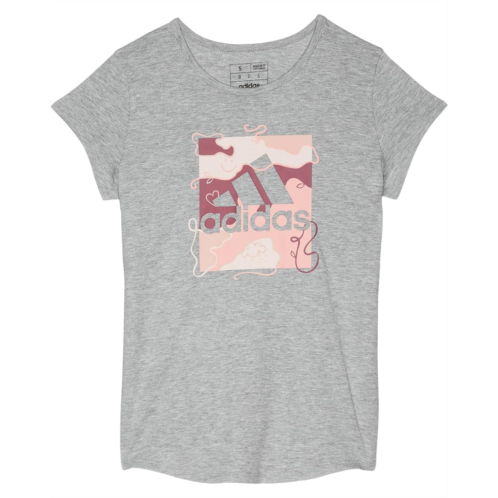 adidas Kids Short Sleeve Essential Heather Tee(Big Kid)