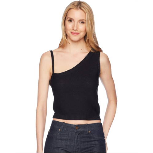 Steve Madden Esmeralda One Shoulder Cropped Sweater