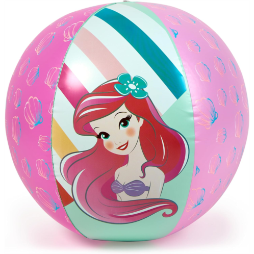 Swimways Disney Princess Ariel Giant Beach Ball, Kids Pool Toys, Beach Toys and Swimming Pool Accessories, Little Mermaid Toys for Kids Aged 5 & Up