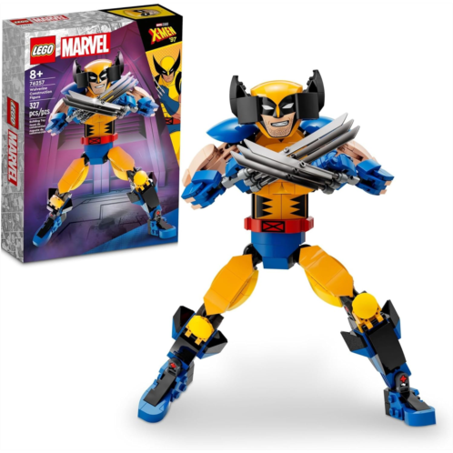 LEGO Marvel Wolverine Construction Figure 76257 Buildable Marvel Action Figure, Fully Jointed Marvel Collectible with 6 Claw Elements for Play and Display, X-Men Super Hero Gift fo
