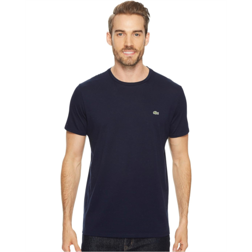 Mens Lacoste Short Sleeve Pima Crew Neck Tee