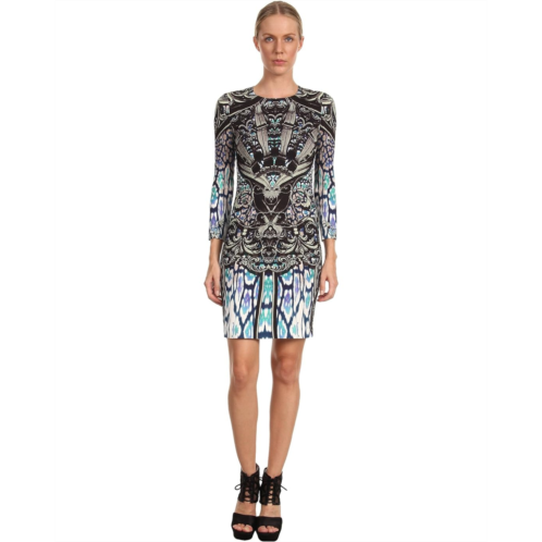 Just Cavalli S04CT0180N36385 Gothic Victorian Print Dress