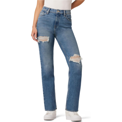 Womens Hudson Jeans Remi High-Rise Straight in Destructed Lucent