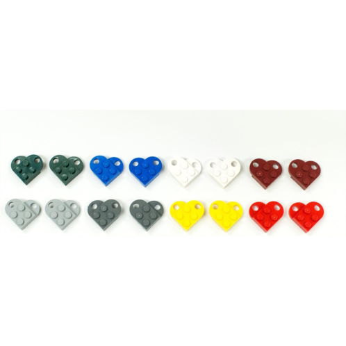 Parts/Elements - Accessories Lego Hearts - Lot of 16 Complete Hearts in 8