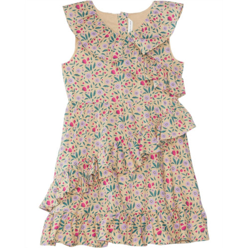 Janie and Jack Tan Floral Dress (Toddler/Little Kids/Big Kids)