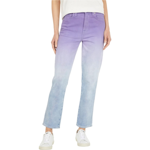 7 For All Mankind High-Waist Cropped Straight in Ombre Light Haven