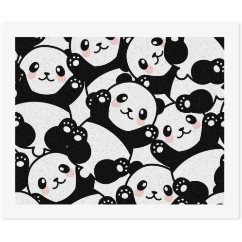 XKAWPC Cute Pandas Paint by Numbers for Adults DIY Painting Kits Unframed Arts Crafts Gift