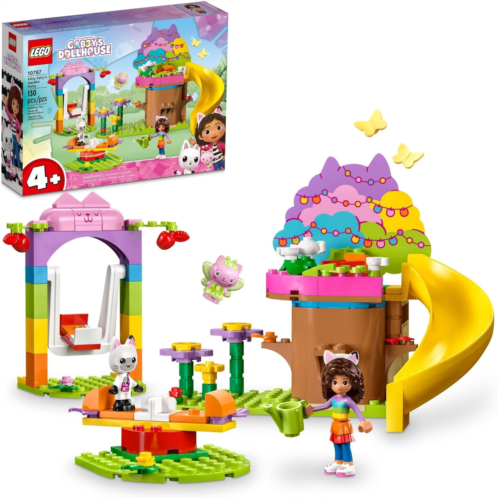 LEGO Gabbys Dollhouse Kitty Fairys Garden Party 10787 Building Toy with Tree House, Swing, Slide, and Merry-Go-Round, Includes Gabby and Pandy Paws, Birthday Gift, Sensory Toy for