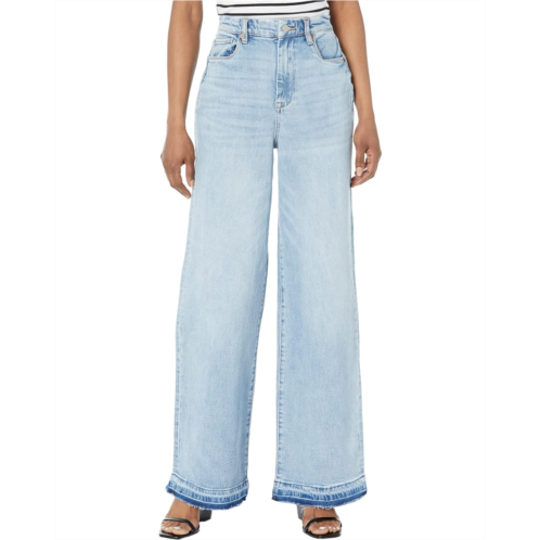 Blank NYC Franklin High-Rise & Wide Leg Rib Cage Jeans in Warm Celebration