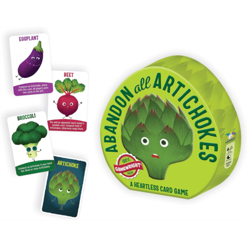 Gamewright - Abandon All Artichokes - A Heartless Card Game,Green