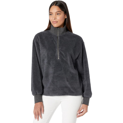 Dylan by True Grit Sherpa Modern Zip Pullover Sweatshirt