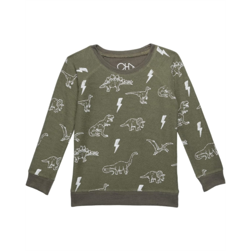 Chaser Kids Dino Pullover Cozy Knit Pullover (Little Kids/Big Kids)