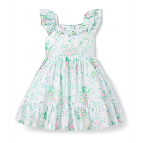 Janie and Jack White Floral Dress (Toddler/Little Kids/Big Kids)