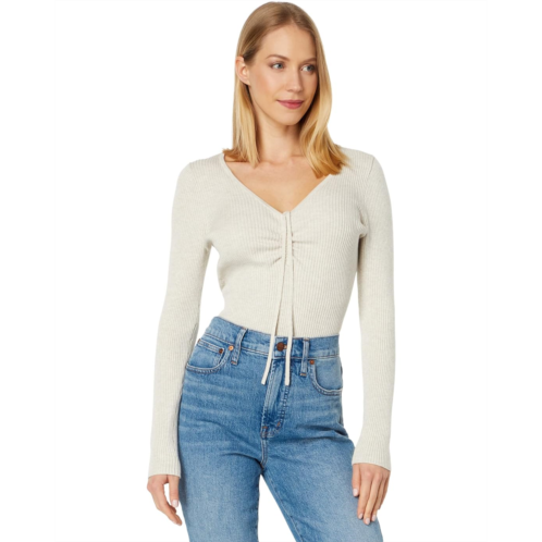 Madewell Ibiza V-Neck Cinched Slim Pullover