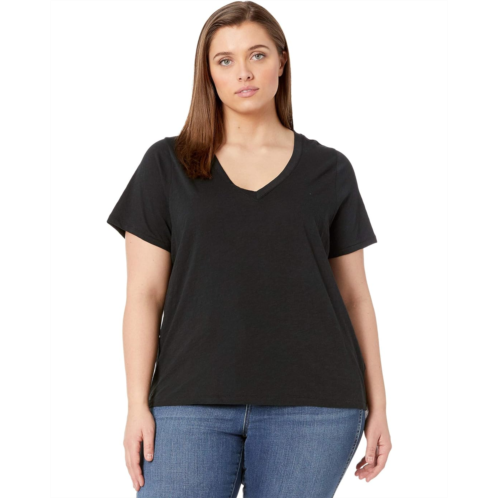 Womens Madewell Plus Whisper Cotton V-Neck Tee