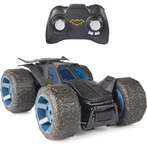 DC Comics, Batman Stunt Force Batmobile, Indoor Remote Control Car, Turbo Boost & Crazy Stunts, Collectible Super Hero Kids Toys for Boys and Girls 4+