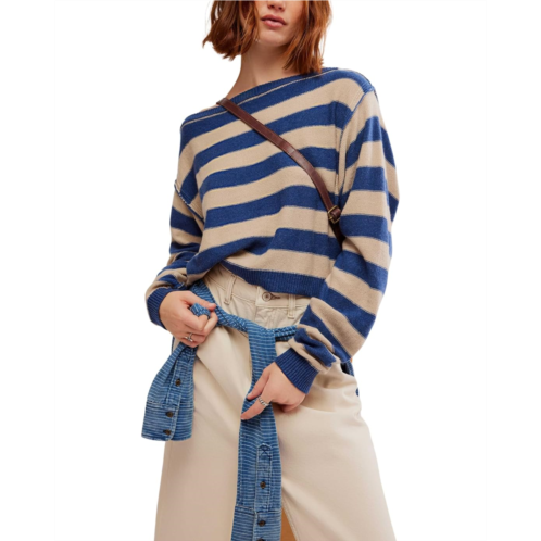 Womens Free People Witness The Fitness Into The Blue Pullover