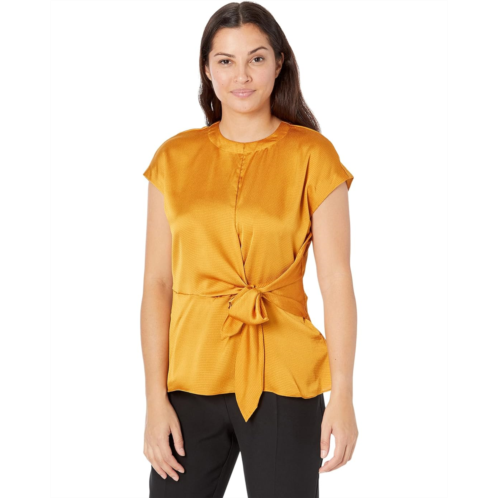 Michael Michael Kors Short Sleeve Wrap Top