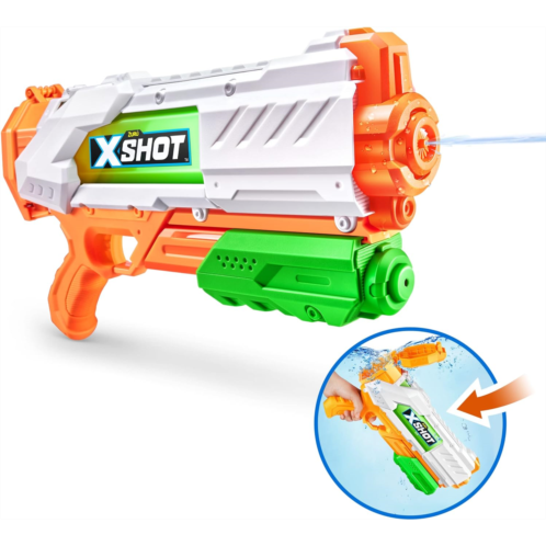 X-Shot Fast-Fill Medium Water Blaster by ZURU (Fills in just 1 Second!), Summer Water Toy for Children, Teens, and Adults