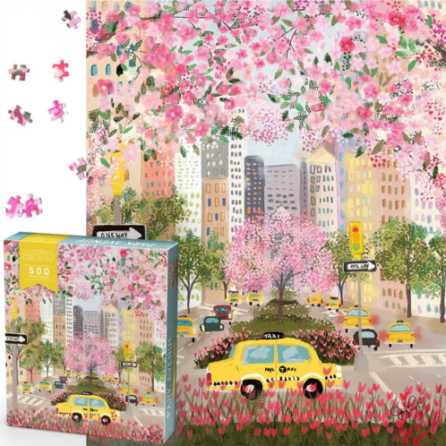 Puzzle Crush 500 Piece Puzzles for Adults - Jigsaw Puzzles 500 Pieces - 500 Piece Puzzle - Park Avenue by Joy Laforme - Hard Jigsaw Puzzles for Adults, Teens and Families