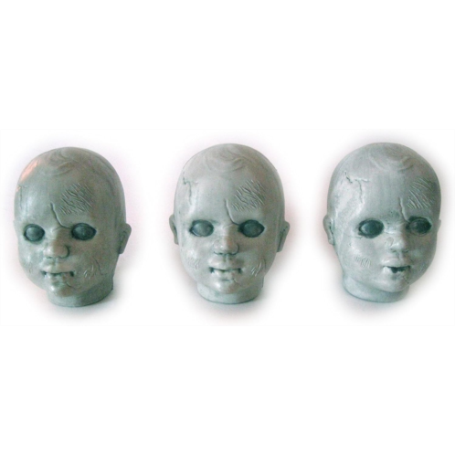 Sunstar creSet 3 Zombie Baby Doll Heads Creepy Halloween Decor