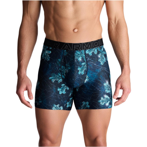 Mens Under Armour Performance Tech Print 6 Boxer Briefs