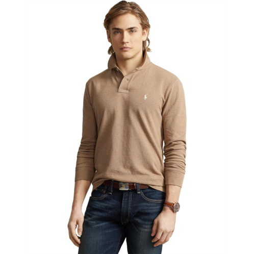 Mens Polo Ralph Lauren Classic Fit Mesh Long-Sleeve Polo Shirt