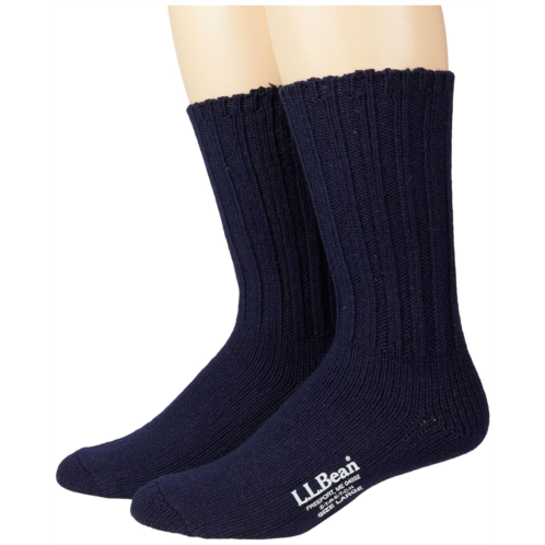 L.L.Bean Unisex LLBean Merino Wool Ragg Socks 10 2-Pair