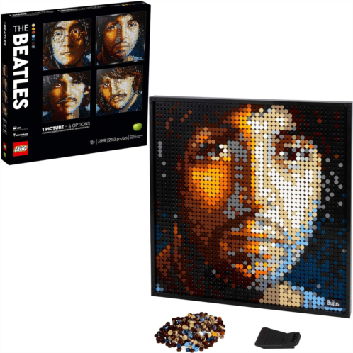 LEGO Art The Beatles 31198 Collectible Building Kit; an Inspiring Art Set for Adults That Encourages Creative Building and Makes a Great Gift for Music Lovers and Beatles Fans (2,9