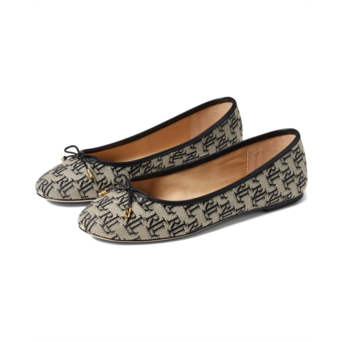 POLO Ralph Lauren Jayna II Monogram Jacquard Ballet Flat