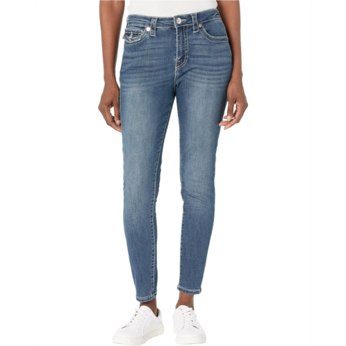 True Religion Sequin Halle Mid-Rise Super Skinny in Beach Scape