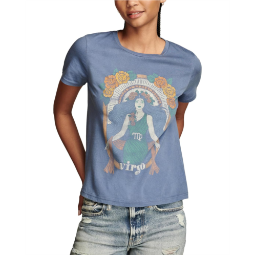 Lucky Brand Virgo Embroidered Boyfriend Tee