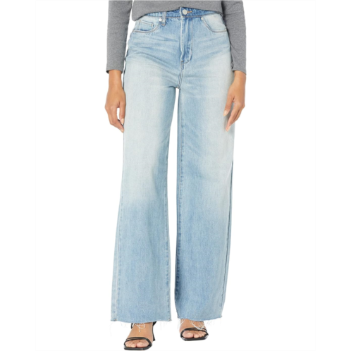 Blank NYC Franklin Jeans - Sustainable Denim Wide Leg Five-Pocket in Gone Rouge