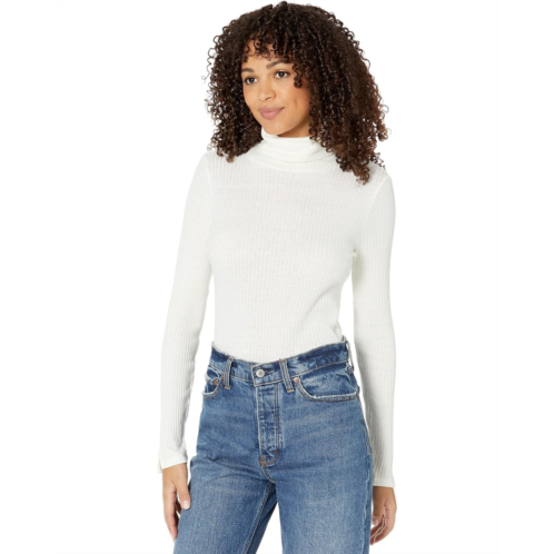 Majestic Filatures Cotton Modal/Cashmere Rib Long Sleeve Turtleneck