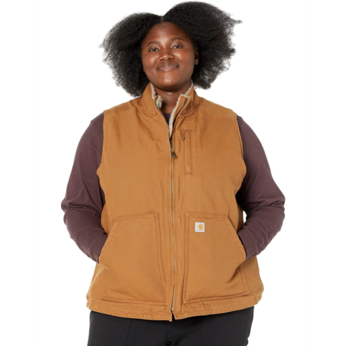 Womens Carhartt Plus Size OV277 Sherpa Lined Mock Neck Vest
