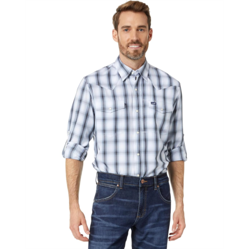 Wrangler Performance Long Sleeve Snap Plaid